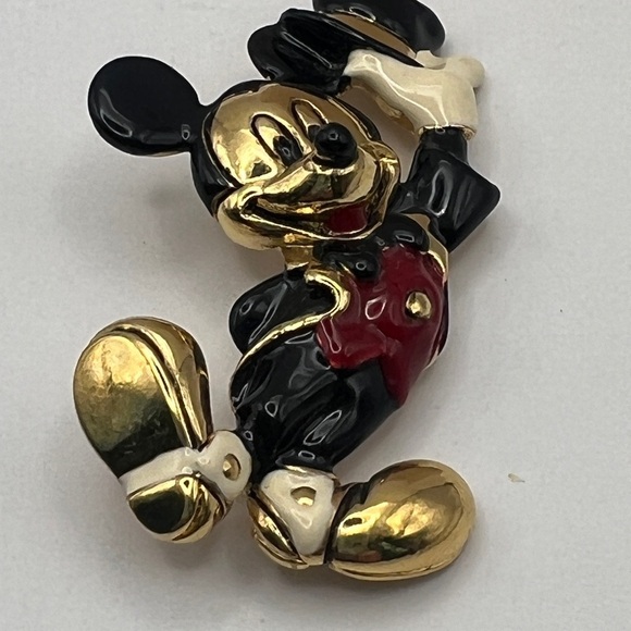 Vintage Disney Napier Mickey Mouse Top Hat Brooch - Picture 9 of 10